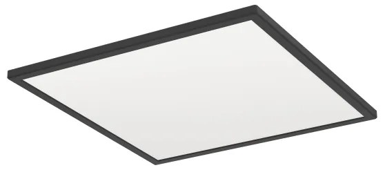 Plafonieră LED dimabilă de exterior Eglo 901457 ROVITO-R 17W/230V 50x50 cm IP44 negru + telecomandă