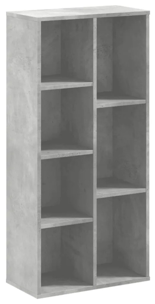 852792 vidaXL Bibliotecă, gri beton, 50x25x105 cm, lemn compozit