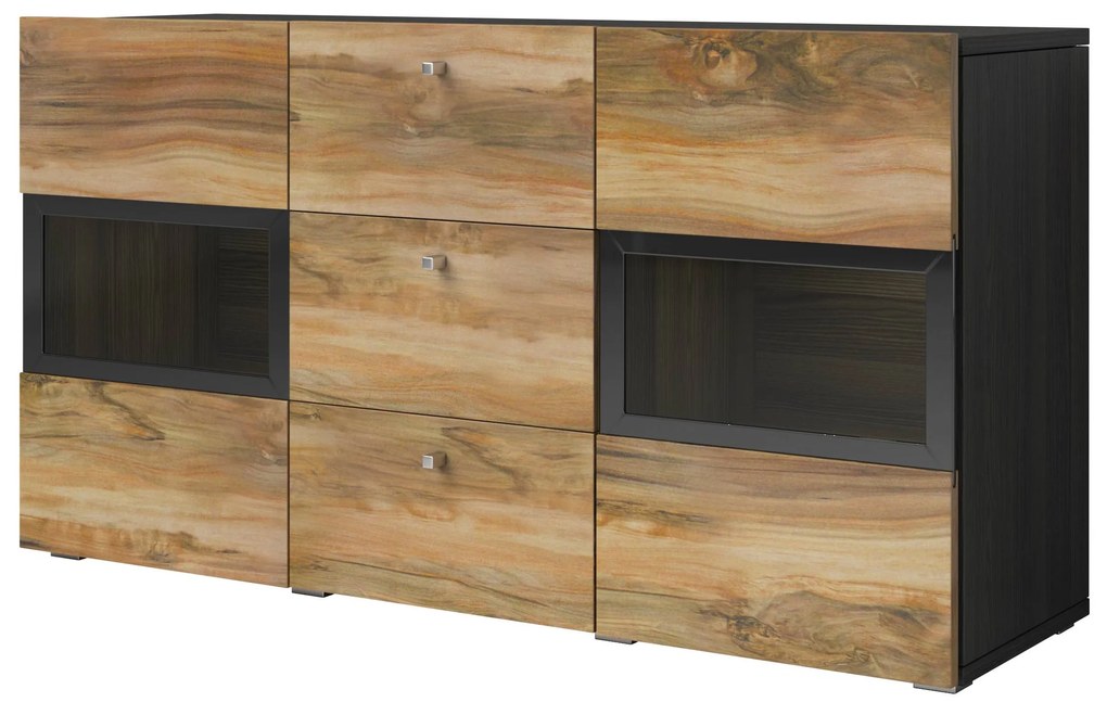 Vitrină Barly Typ 26 (nuc satin + touchwood). 1107643