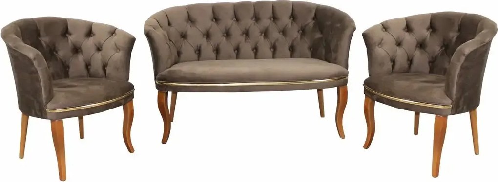 Set canapea Milano Relax Homs textil maro