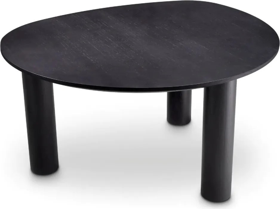Masa dining moderna design LUX Lombardo negru 149x128cm