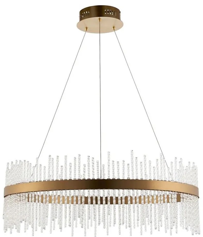 Lustră LED dimabilă pe cablu Endon 81908 ADRIEL LED/58W/230V 3000K auriu