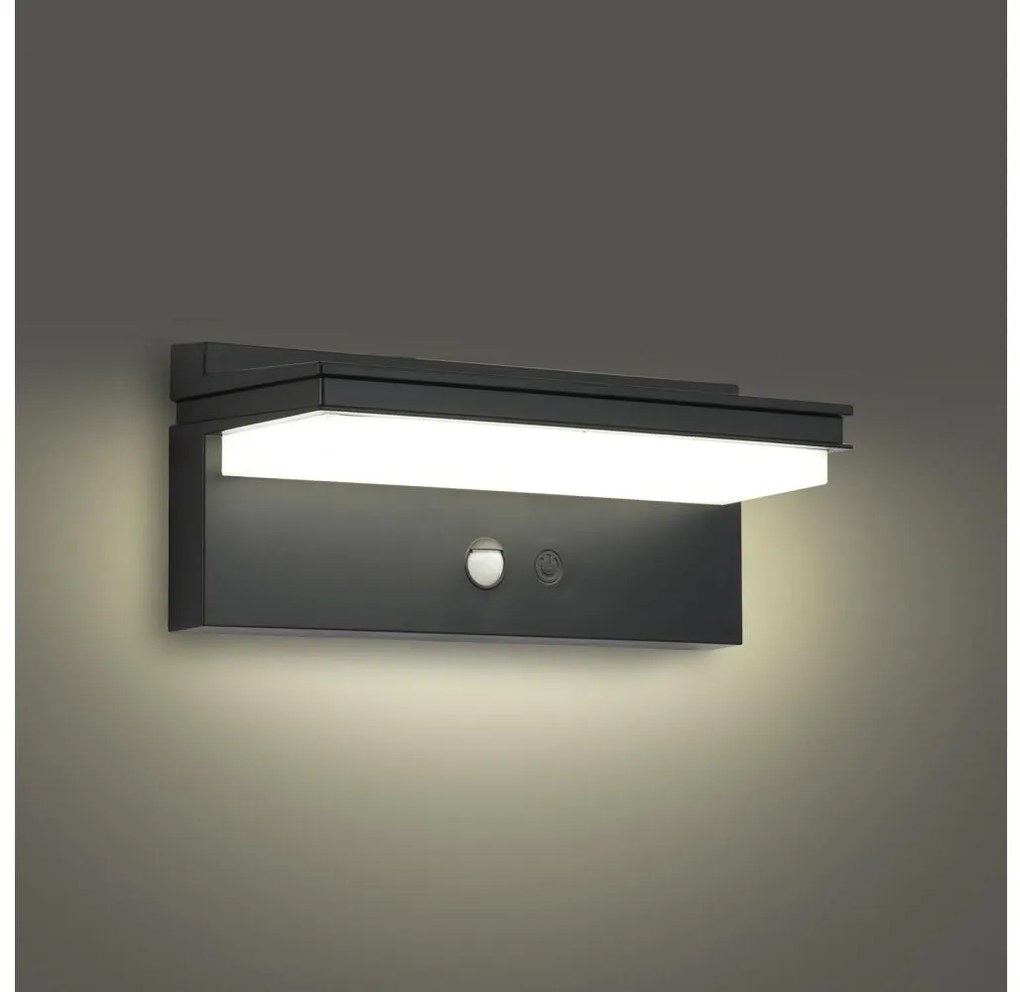 Aplică LED solară cu senzor SUN SENSE LED/10W/3,7V 4000 mAh IP44