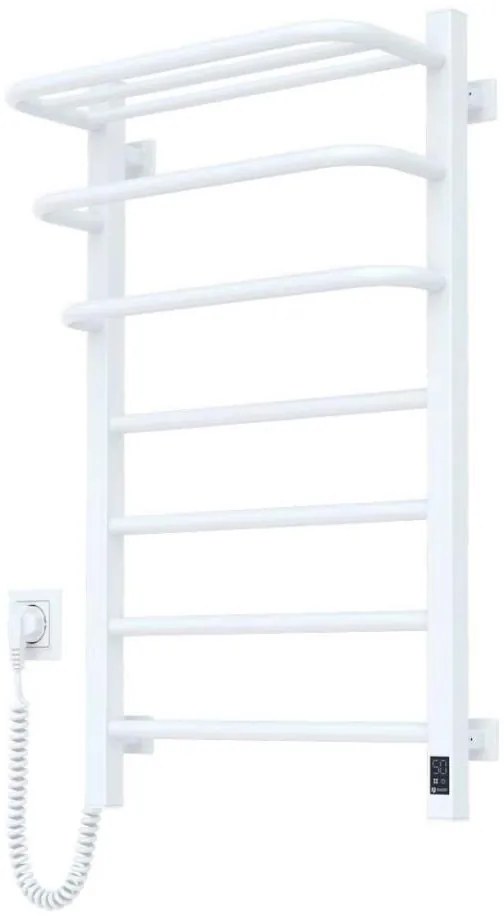 Radiator electric de baie cu termostat FORTIS 350W/230V 80,6 cm IP44 alb stânga