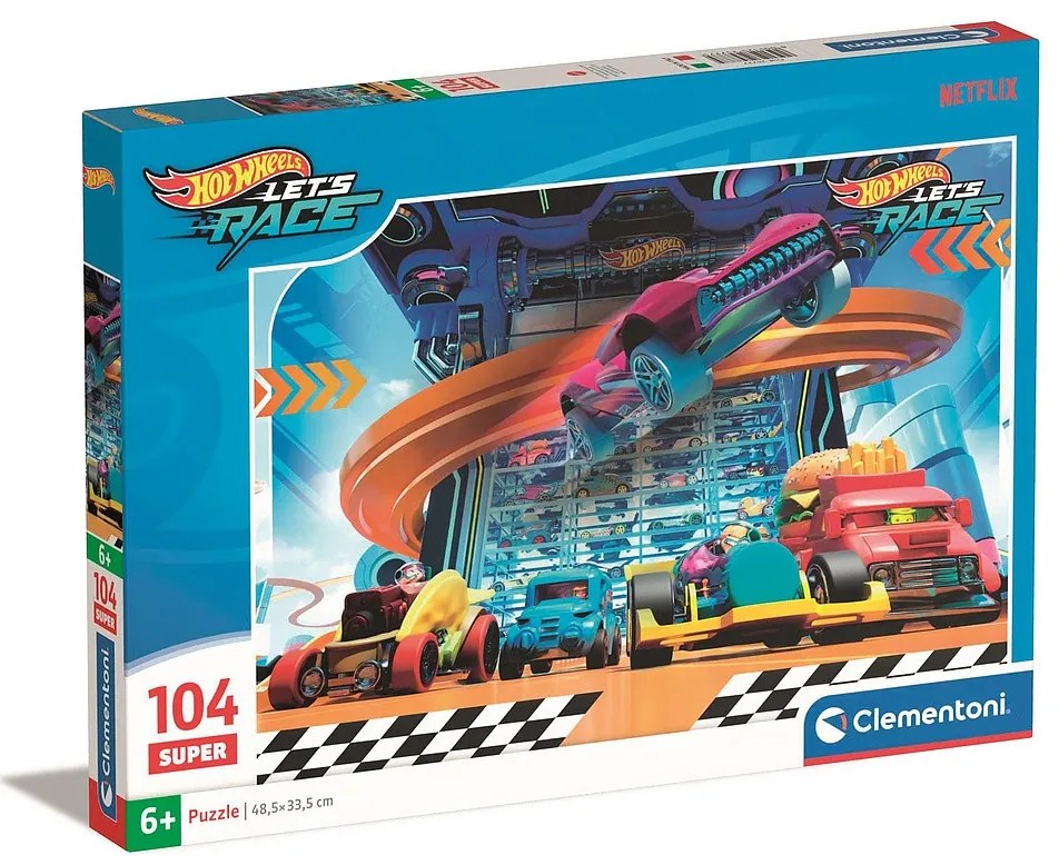 Hot Wheels Mid-air Puzzle Clementoni de 104 piese