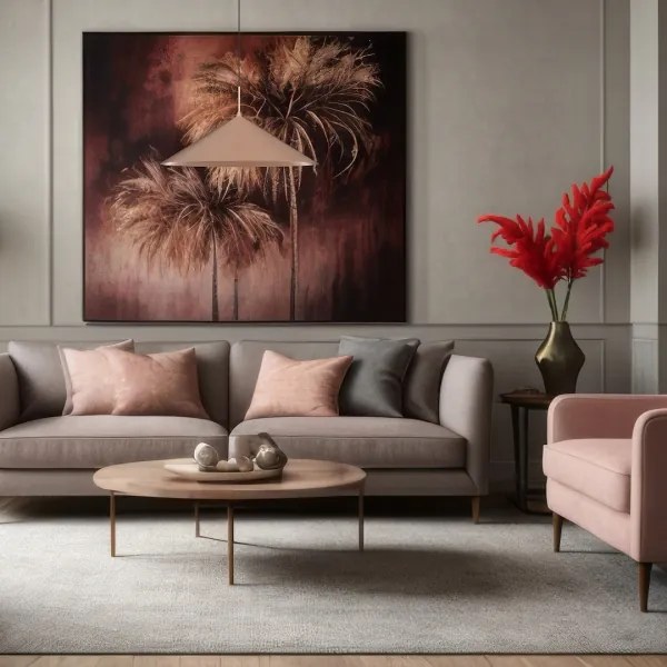 Pendul pe cablu CAPITAL, 1xGX53/15W/230V, Ø 60 cm, aur roz