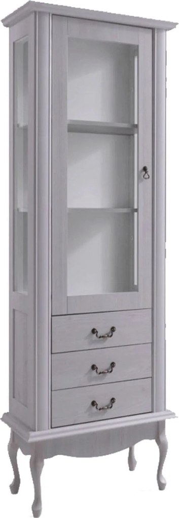 Vitrina VILAR DA4, gri, DTD laminat, 75x42x196 cm