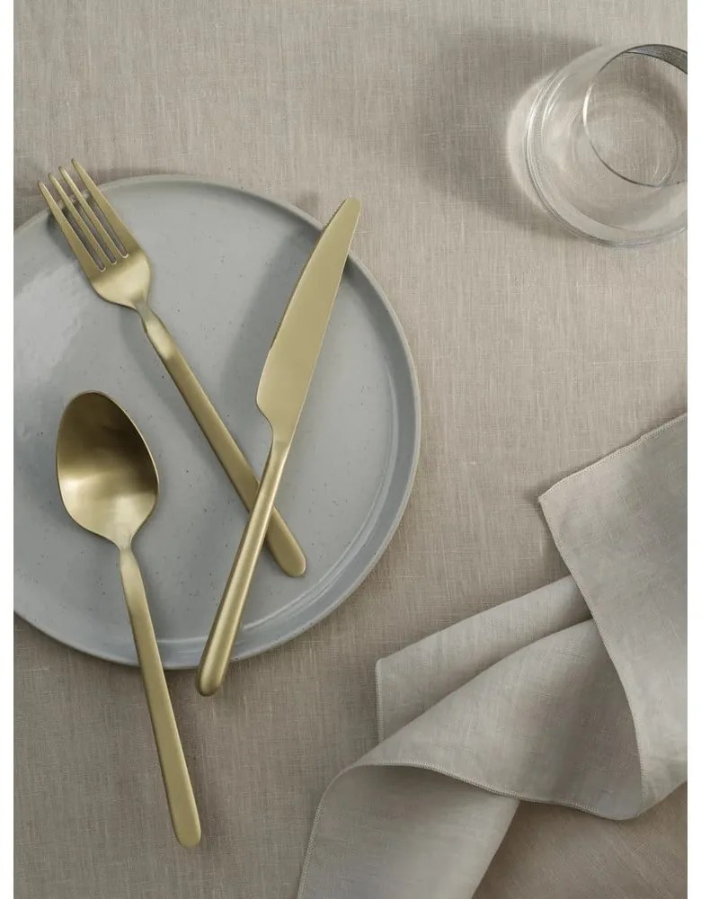 Tacâmuri aurii din oțel inoxidabil 16 buc. Stella – Blomus