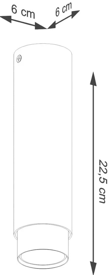 Plafonieră neagră/argintie Crown – Sollux