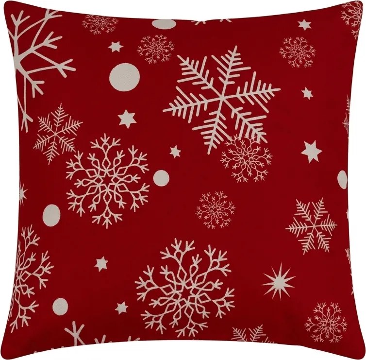 Husa de perna din microfibra SNOWFALL 45x45 cm, rosu