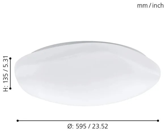 Plafonieră LED RGB dimabilă TOTARI-C LED/34W/230V Eglo 97921 + telecomandă