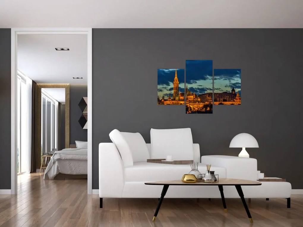 Tablou cu construcție iluminată (90x60 cm)