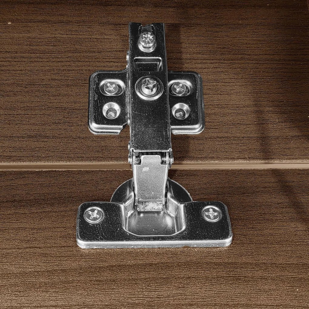 Dulap TV cu aspect de lemn, 2 compartimente deschise, rafturi laterale, 180x36x43 cm, Negru + Culoare naturală