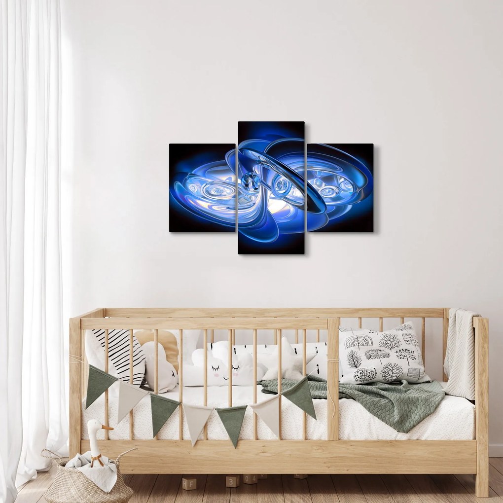 Tabloul abstract albastru (90x60 cm)