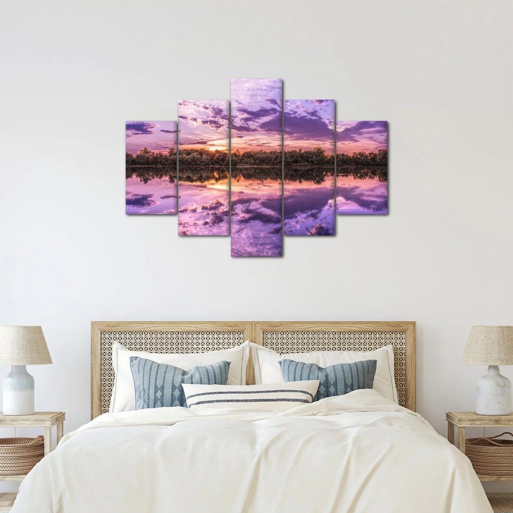 Tablou cu cerul violet (150x105 cm)