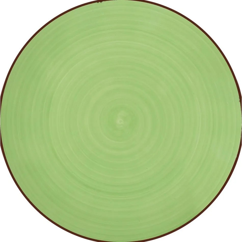 Lamart LT9085 farfurie ceramică mică Happy,diametru 26,8 cm, verde