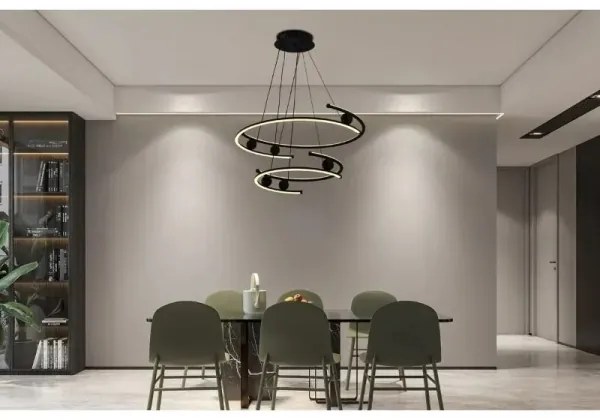 Lustră LED dimabilă pe cablu LED/170W/230V 3000-6500K + telecomandă