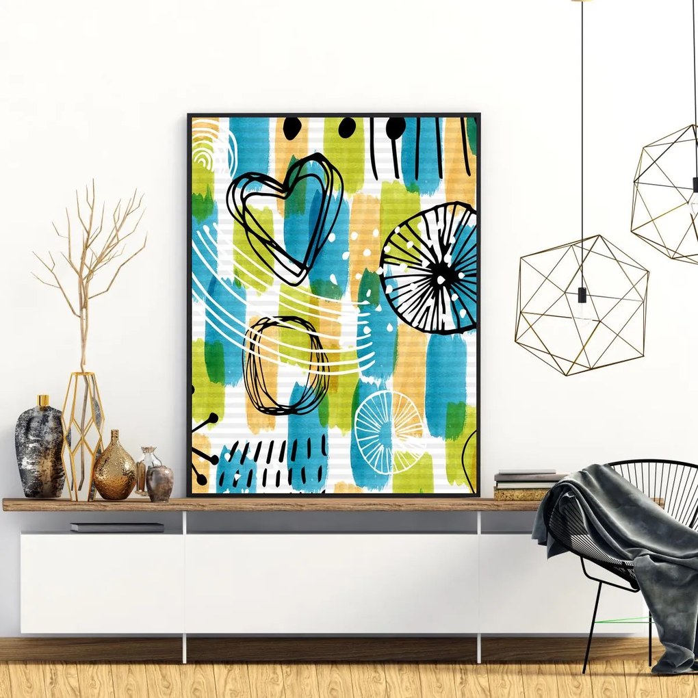 Poster - Abstracție de copii (A4)
