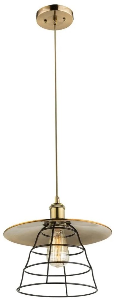 Pendul vintage design industrial style VIEJO diam. 30cm 15086H1 GL