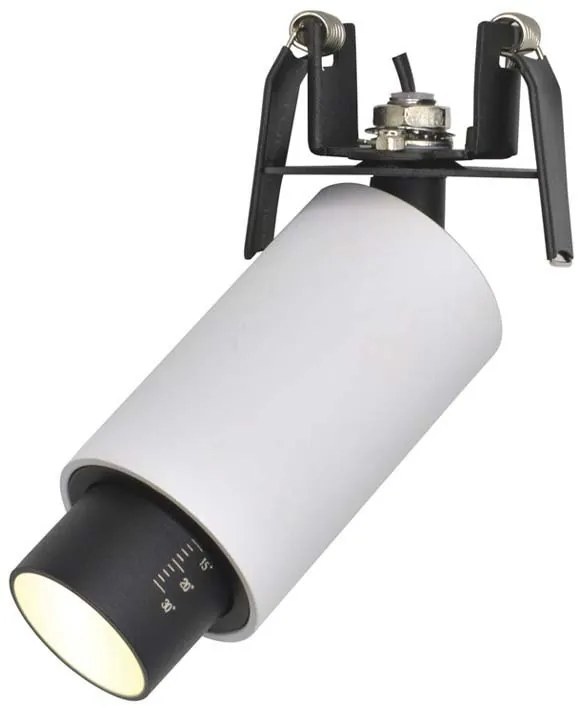 Corp incastrabil LED Zoomable Spot alb/negru