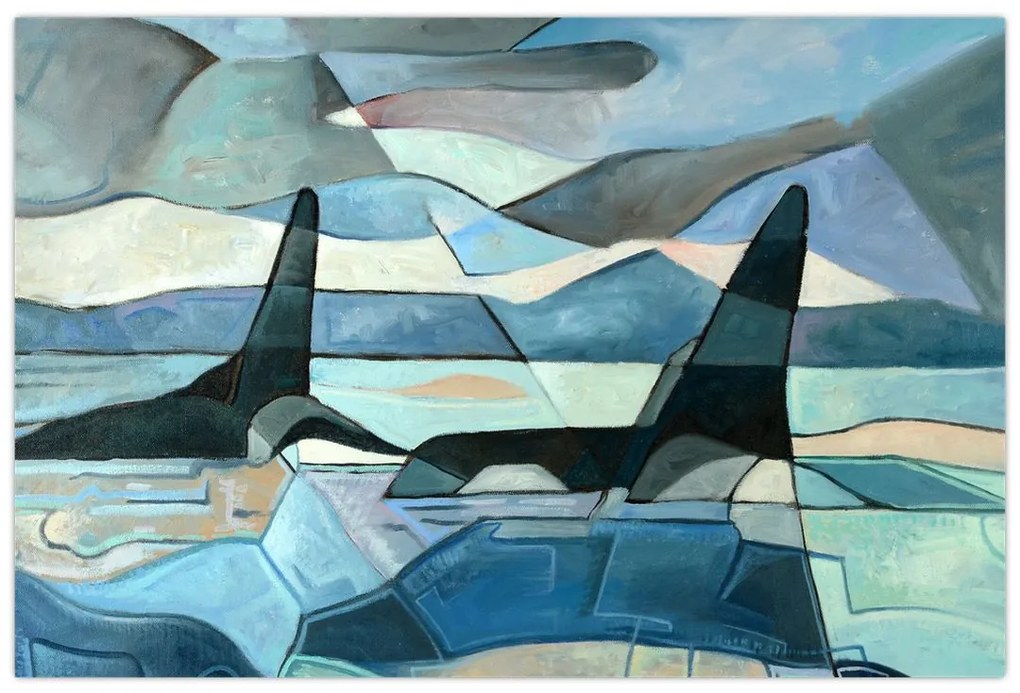 Tablou - Balene (90x60 cm)