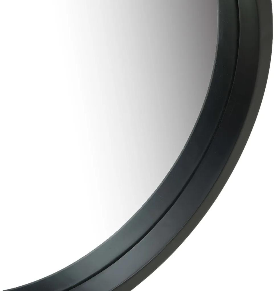 Oglinda de perete cu o curea, 40 cm, negru 1, Negru,    40 cm
