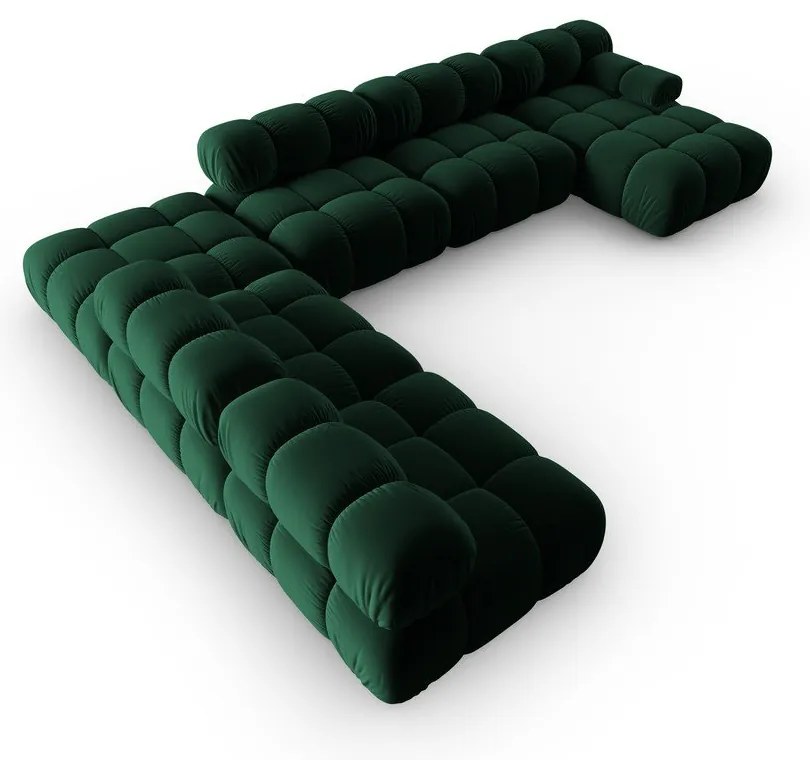 Canapea verde cu tapițerie din catifea 379 cm Bellis – Micadoni Home