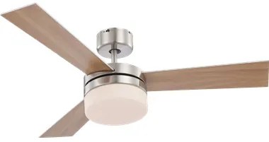 Candelabru Ana 0333, cu ventilator, 2xE14, nichel mat, IP20, Globo