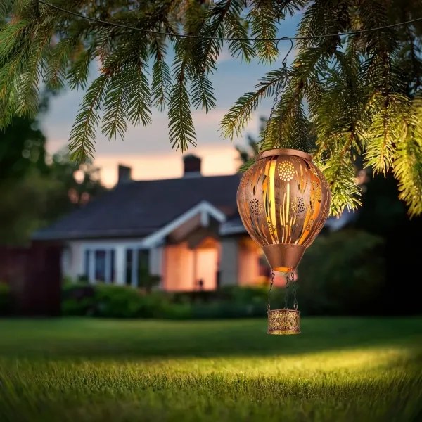 Globo 36140 - Decorațiune solară suspendată LED 12xLED/0,02W/3V IP44 balon zbură