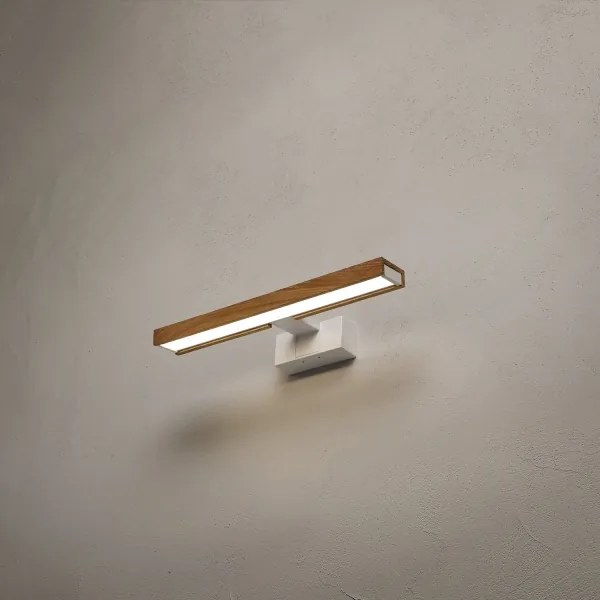 Brilagi - Lampă LED pentru oglindă de baie 3 în 1 WOODY MIRROR LED/8W/230V IP44 alb/stejar