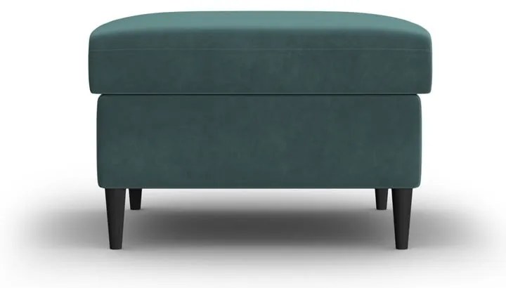 Taburet petrol cu tapițerie din catifea Kyoto – Cosmopolitan Design