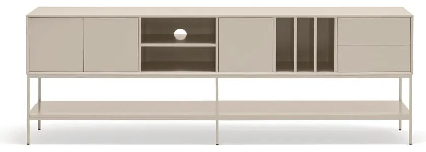 Comodă TV crem 220x74x45 cm Platt – Teulat