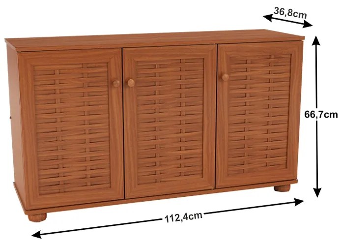 Pantofar dulap hol ,mdf laminat,cires ,112x67x37 cm, Bortis