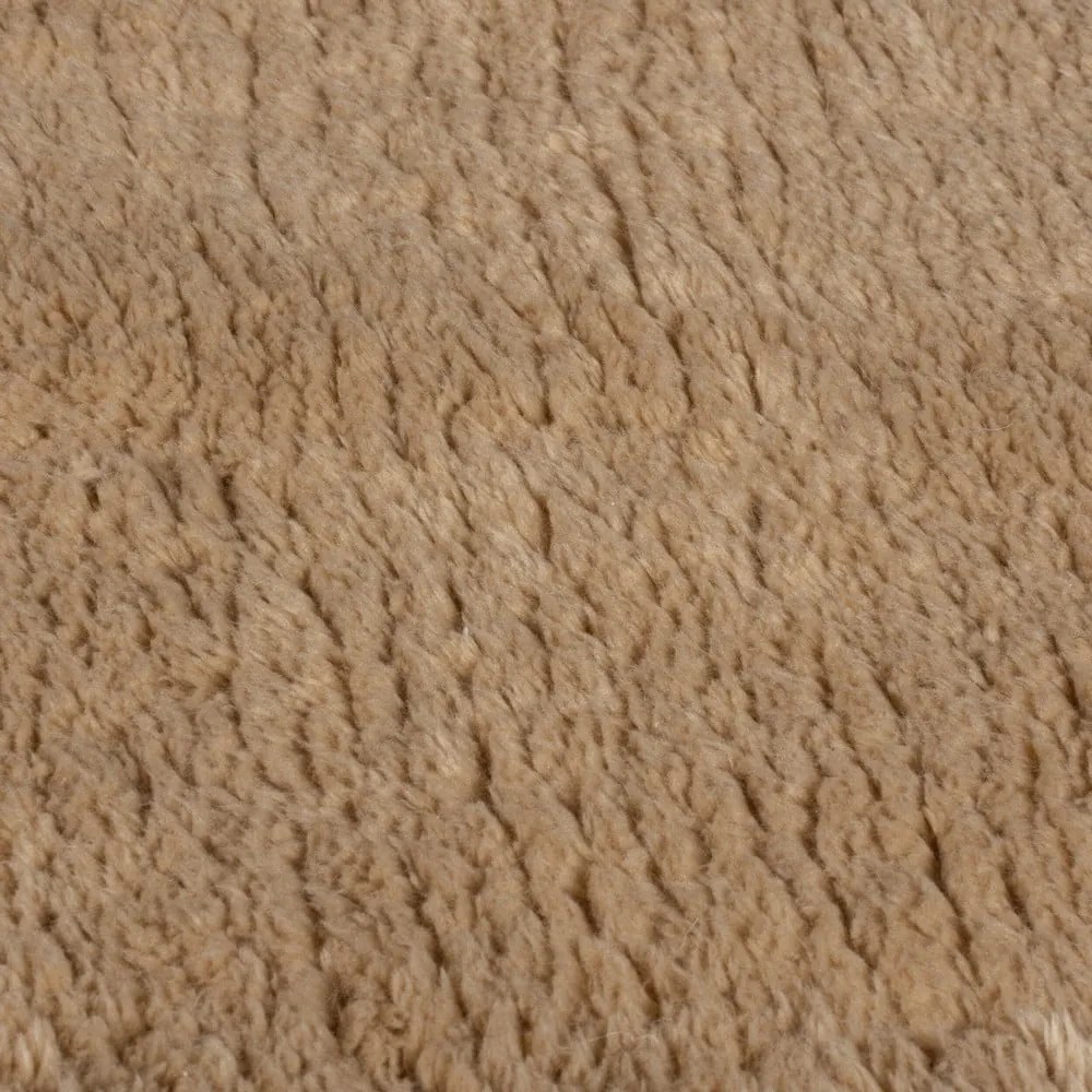 Blană maro sintetică 160x230 cm Faroe Wool Look Fur – Flair Rugs