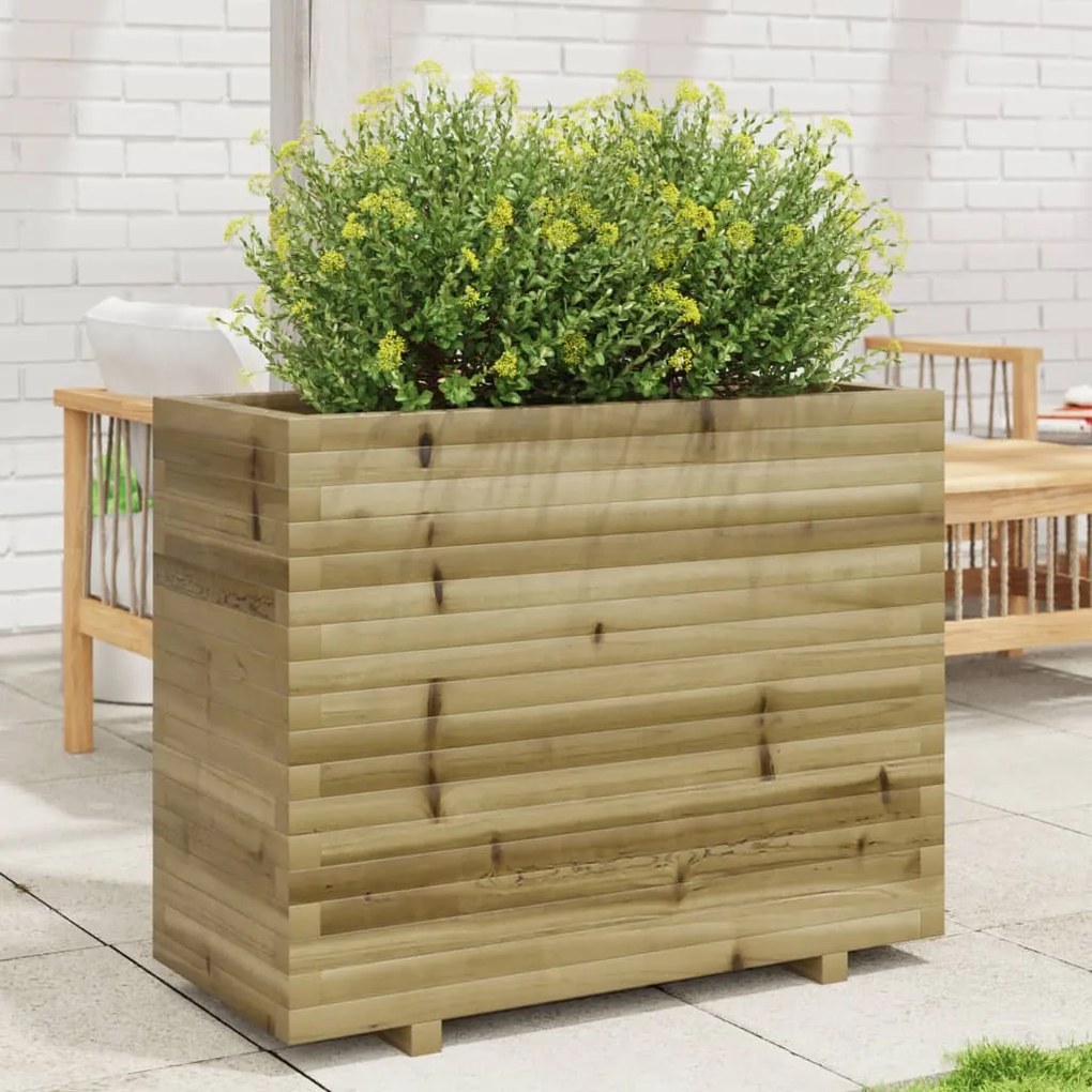 vidaXL Jardinieră de grădină, 90x40x72,5 cm, lemn de pin impregnat