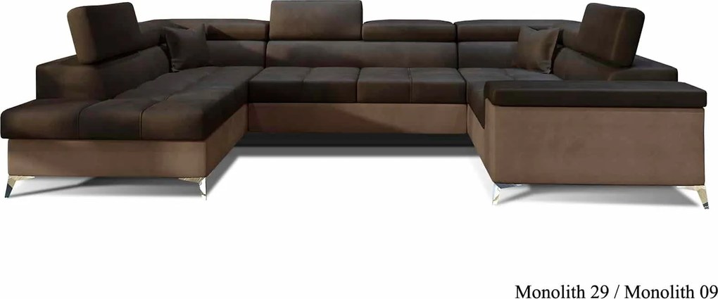 Colțar lemn masiv Formă U Extensibil Tango 350x202cm Personalizabil