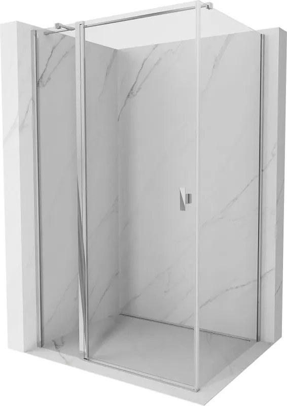 Mexen Mist T cabină de duș pivotantă 100 x 80 cm, transparent, crom - 8A4T-100-080-01-00