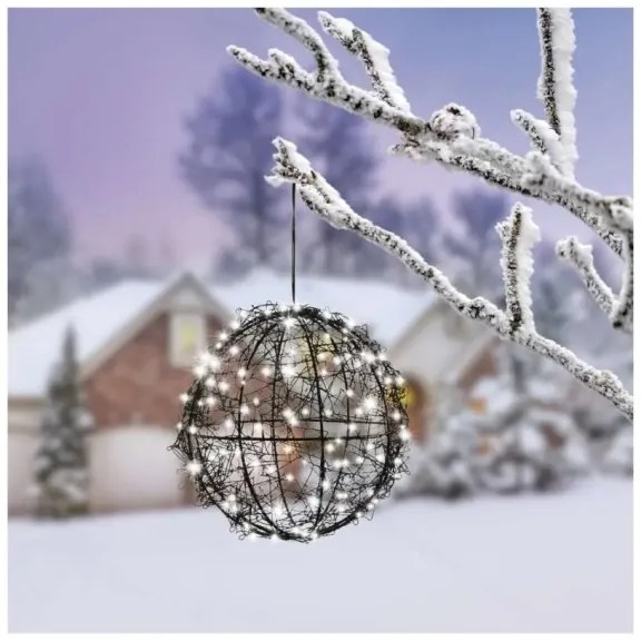 Decorațiune de Crăciun cu 200x LED, 230 V, diametru 20 cm
