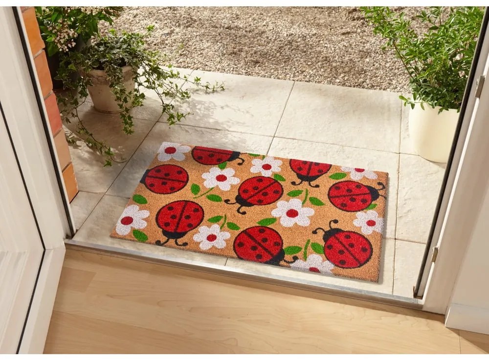 Covoraș de intrare din fibre de cocos 75x45 cm Lady Beetle - Hanse Home