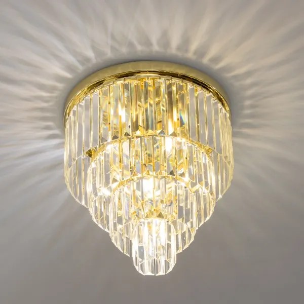 Brilagi - Plafonieră LED cu cristale MOZART 5xE14/40W/230V aurie