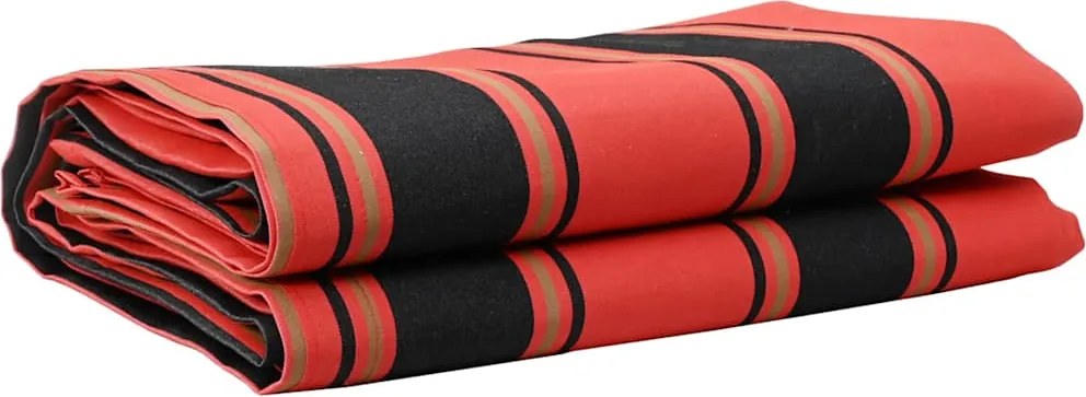 vidaXL Înlocuire de copertină Portocaliu și negru 1000 x 160 cm