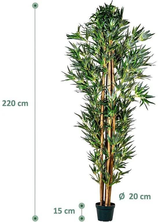 PLANTASIA Copac artificial bambus, 220 cm