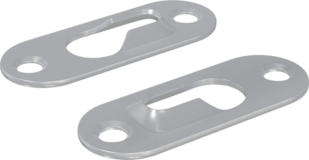 vidaXL Cârlig cu Gaura de Cheie 2 pcs Argintiu 45 x 16 x 3.5 mm Fier