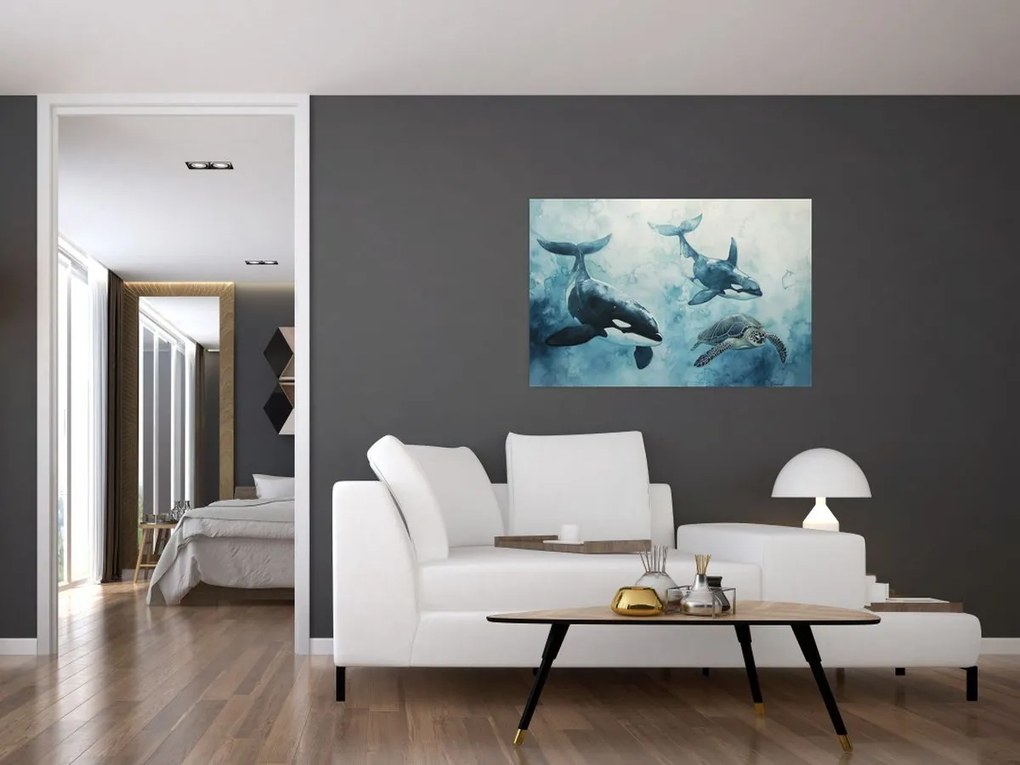 Tablou - Pictură subacvatică (90x60 cm)