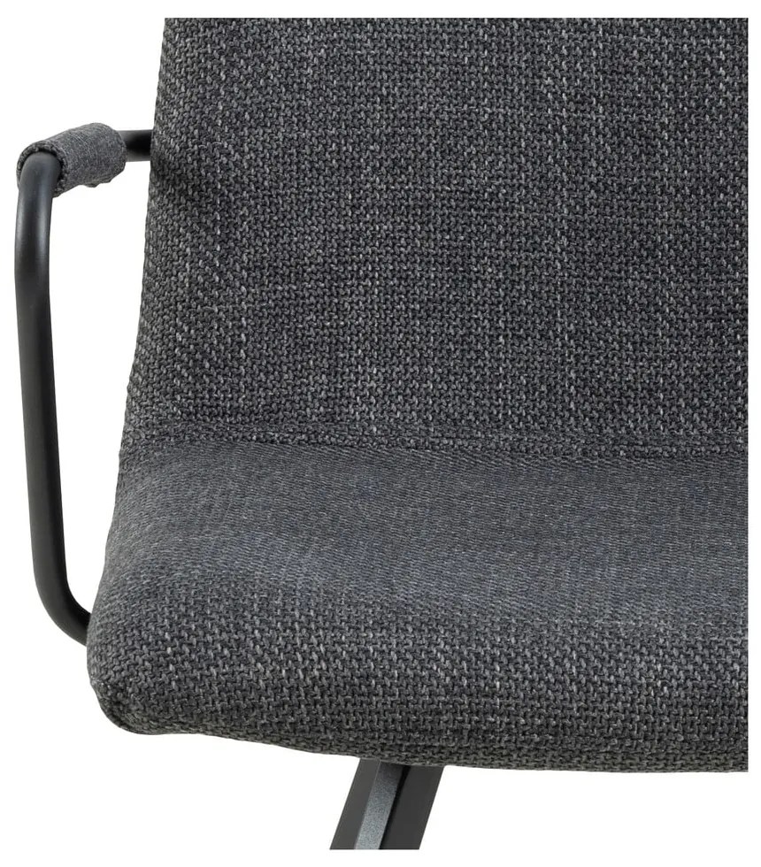 Scaune de dining gri-închis 2 buc. Selina – Actona