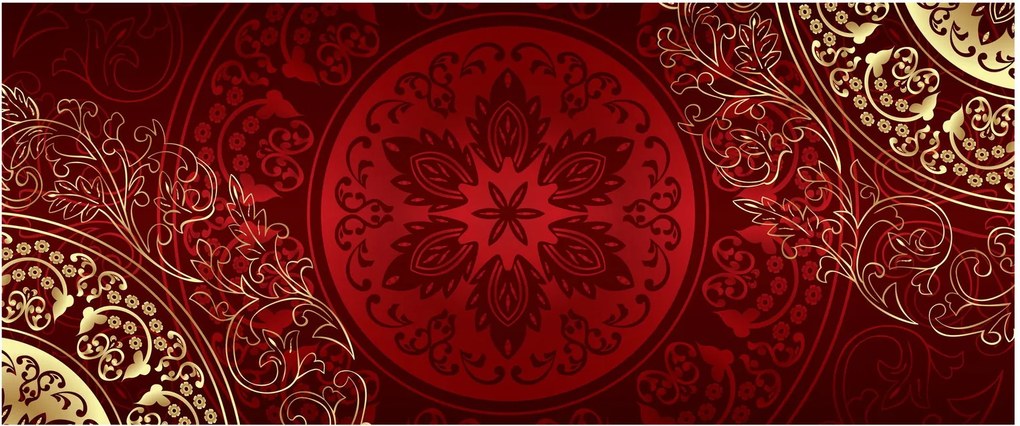 Tablou - Mandale aurii (120x50 cm)