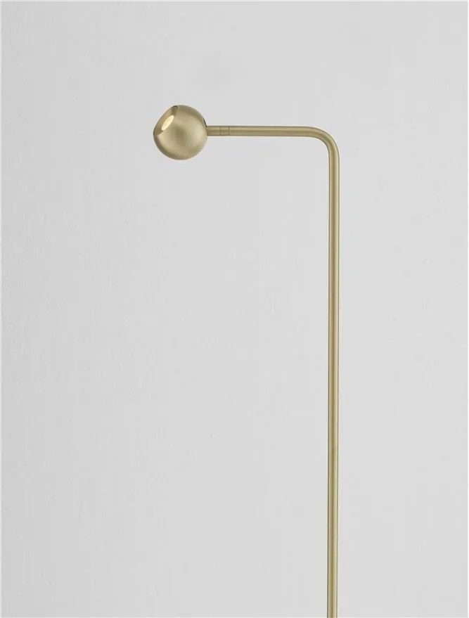 Lampa de podea cu spot LED SFERA aurie