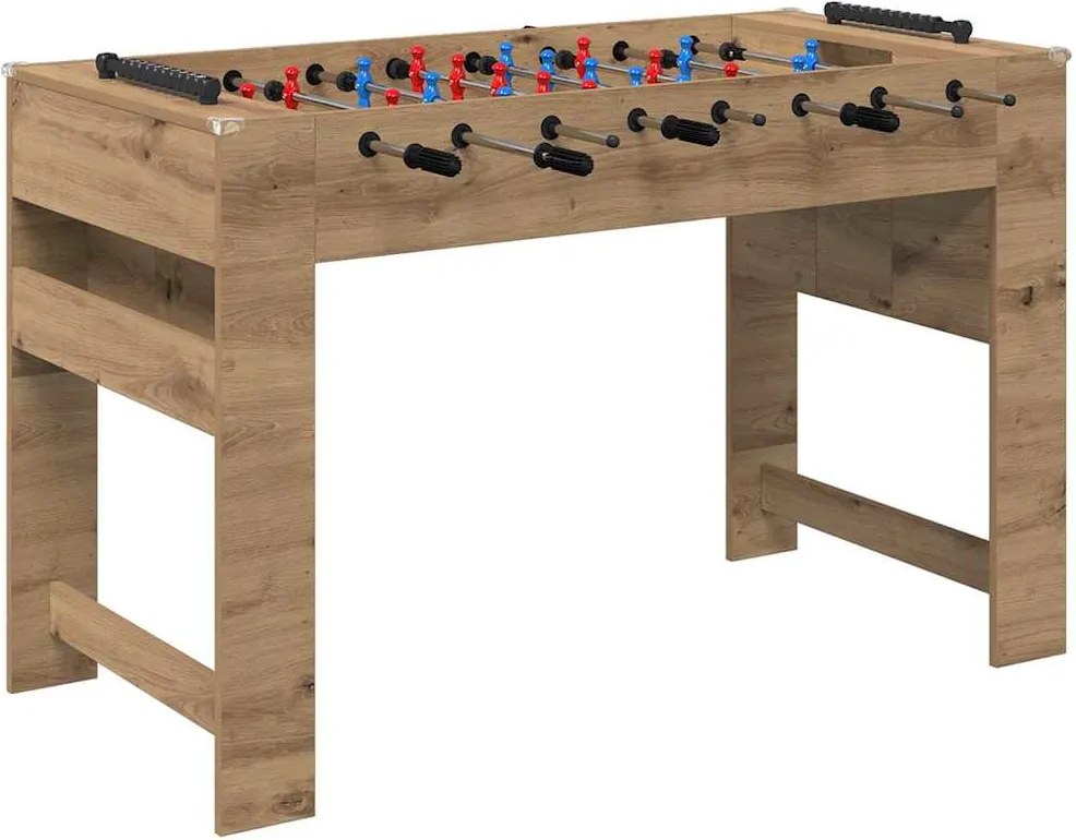 vidaXL Masă de Foosball Stejar Artizanal 125 x 60,5 x 80 cm