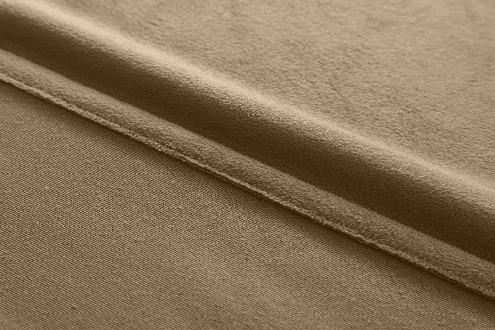 Draperie opaca maro deschis VELVET 135x250 cm Agățat: Rejansa