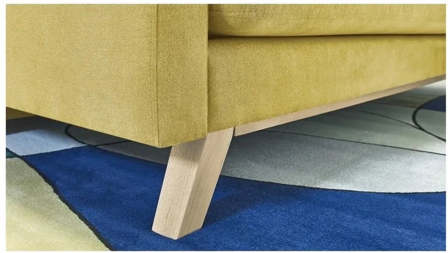 Canapea extensibilă Bobochic Paris Triplo, galben